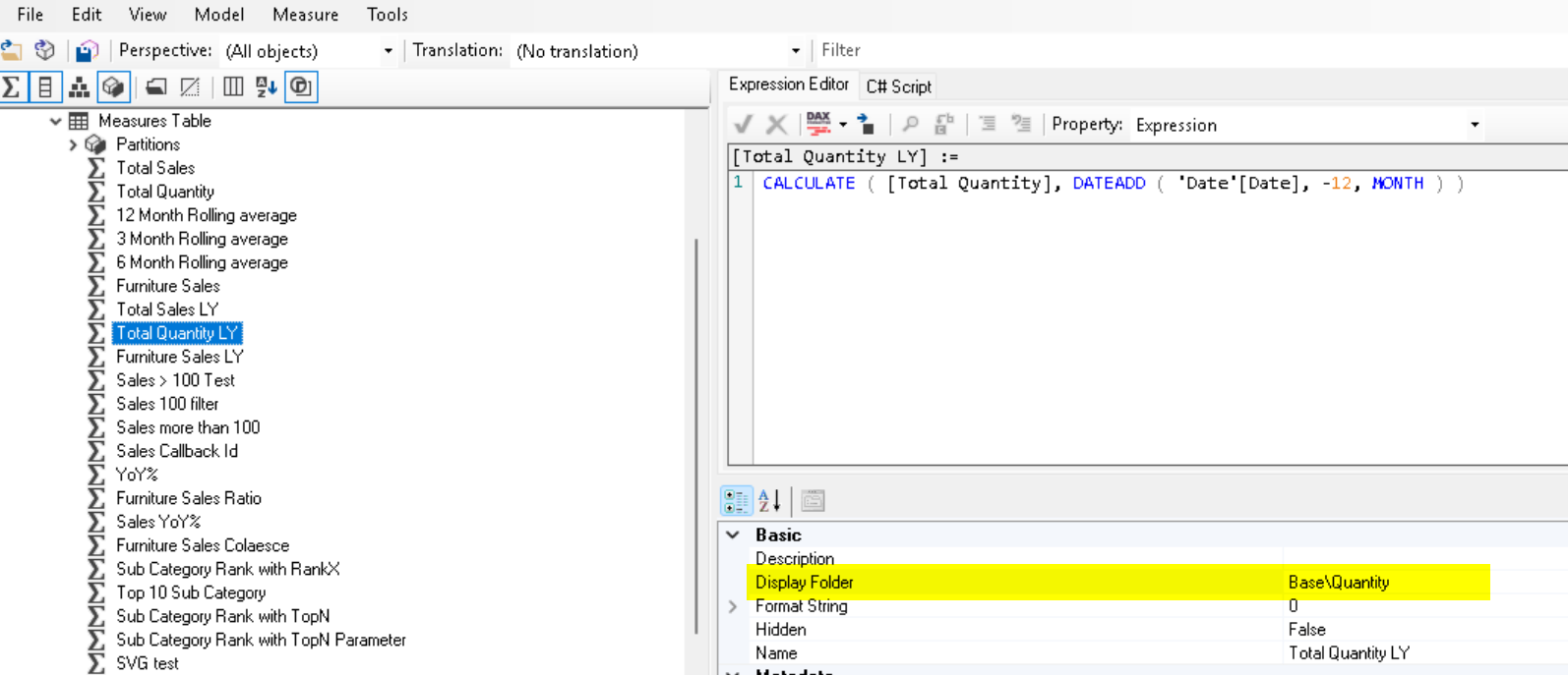 Tabular Editor interface overview