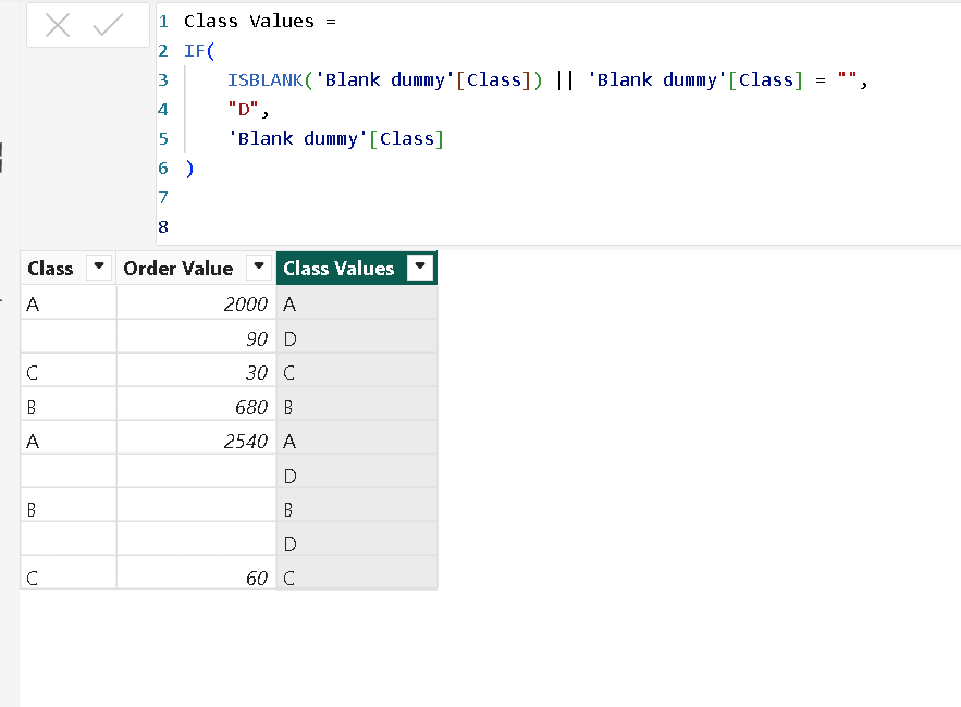 VALUES vs DISTINCT example in Power BI