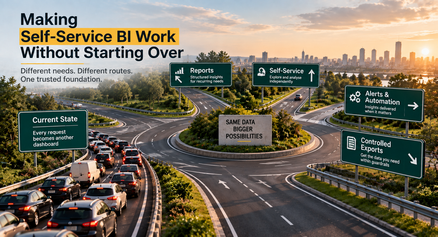 Making Self-Service BI Work Without Starting Over